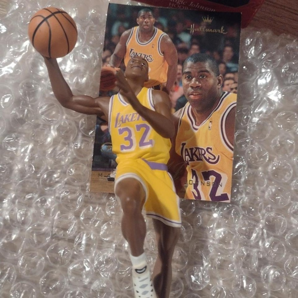 Hallmark Keepsake Magic Johnson ornament see description.